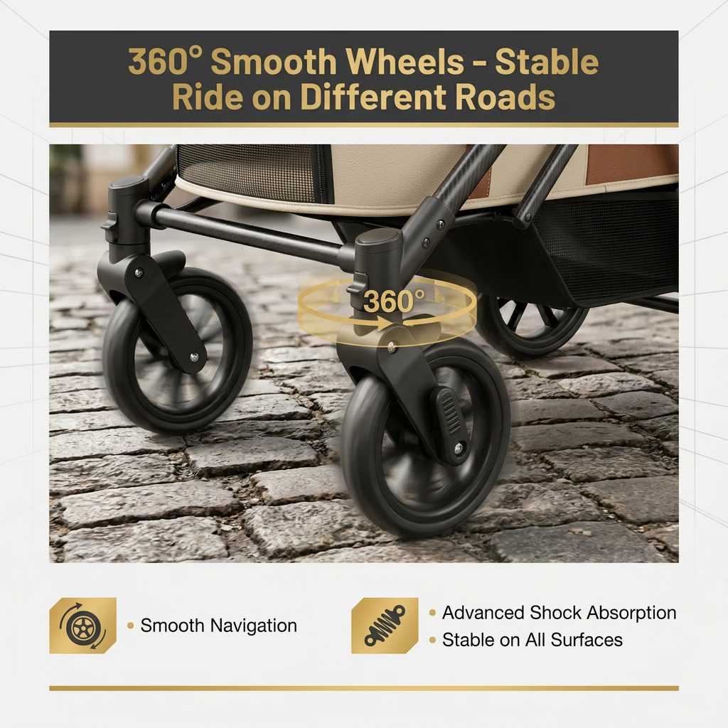 Luxury Foldable Pet Stroller